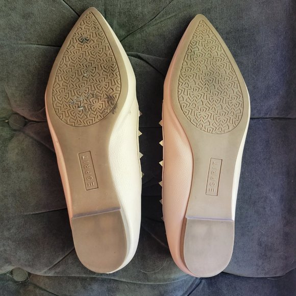 Esprit Philomena Studded Flats Tan Size 10 - Picture 2 of 5